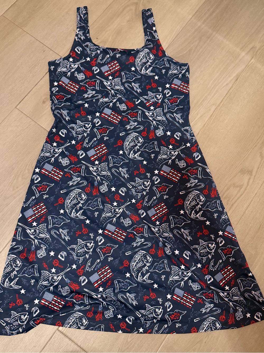 Columbia Women’s American flag dress size M EUC